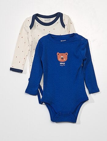 Set di 2 body in maglia a coste - Kiabi