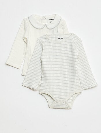 Set di 2 body in maglia a coste
