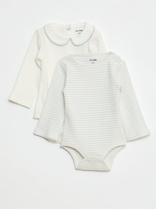 Set di 2 body in maglia a coste - Kiabi