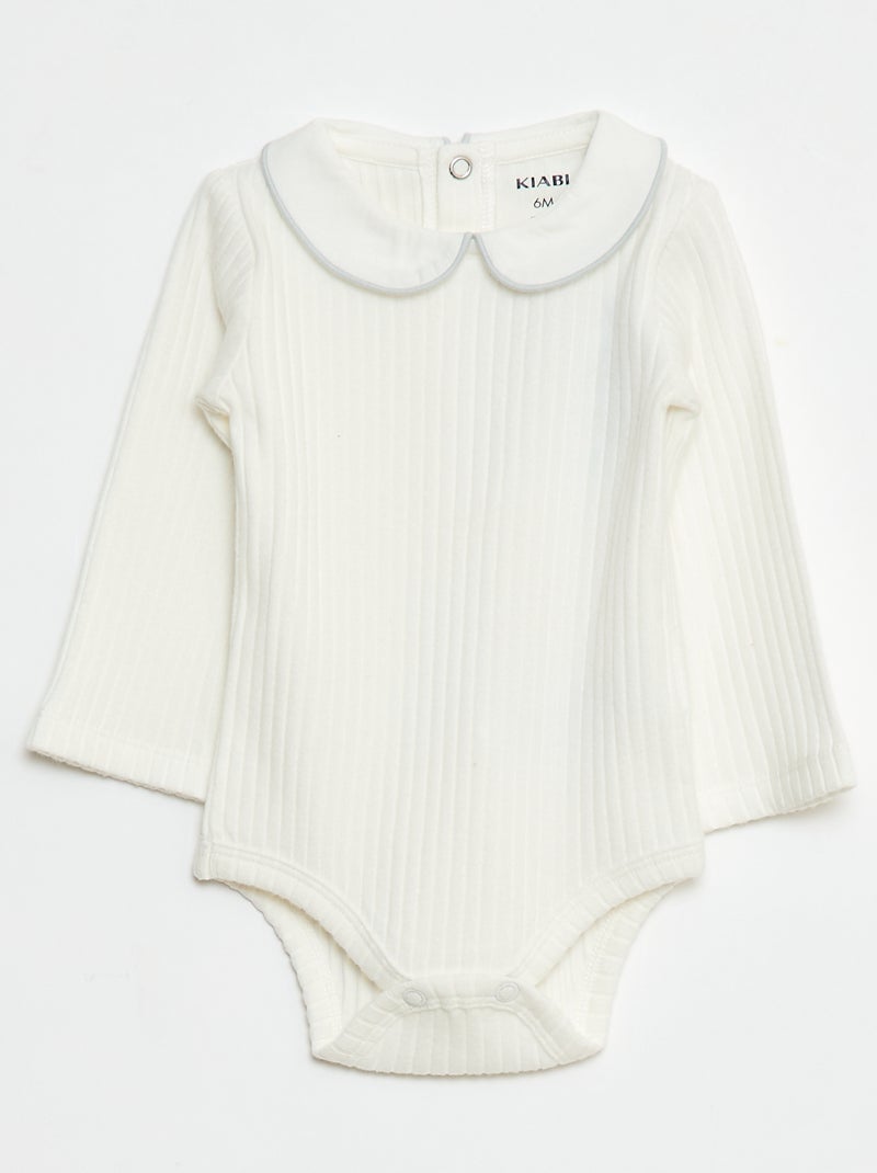 Set di 2 body in maglia a coste Bianco - Kiabi