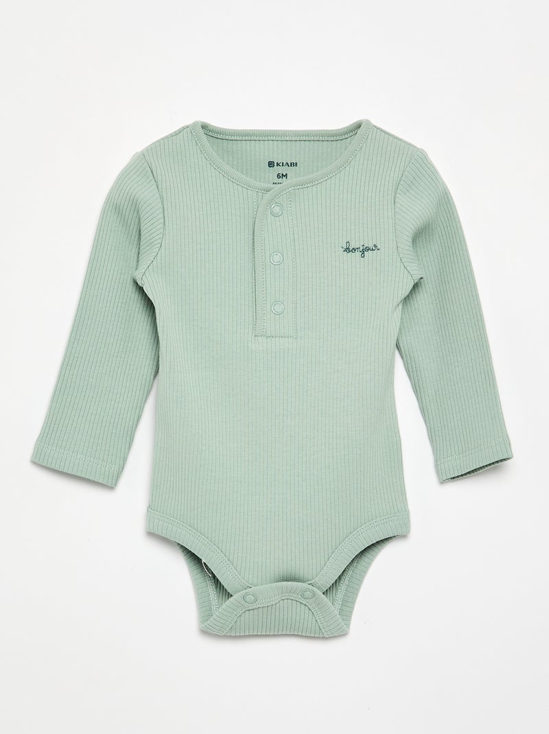 Set di 2 body in maglia a costine Bianco - Kiabi