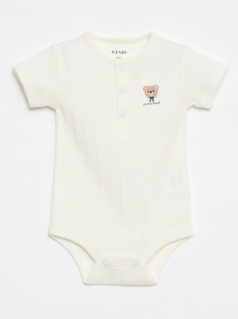 Set di 2 body in maglia a costine Blu - Kiabi