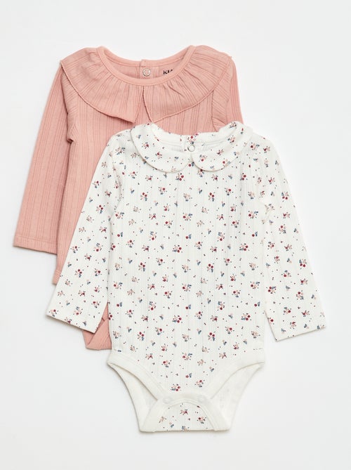 Set di 2 body in maglia pointelle - Kiabi