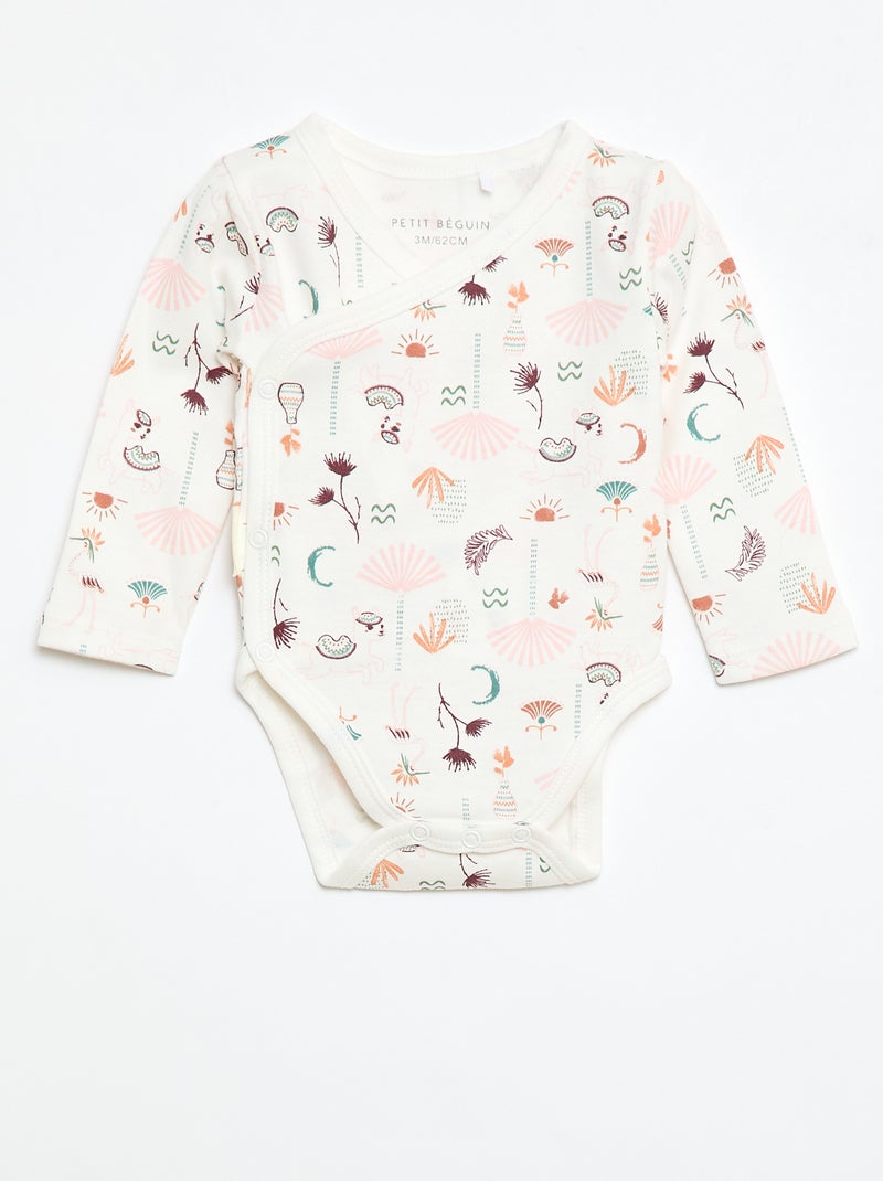 Set di 2 body incrociati 'Petit Beguin' Rosa - Kiabi