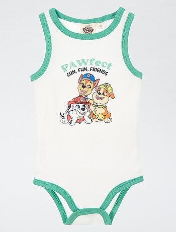 Set di 2 body 'Paw Patrol' senza maniche in cotone