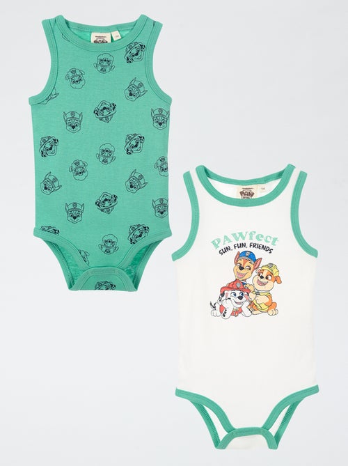 Set di 2 body 'Paw Patrol' senza maniche in cotone - Kiabi