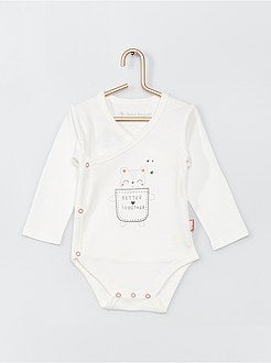 Neonato 0-36 mesi - Set di 2 body 'Petit Béguin' - Kiabi