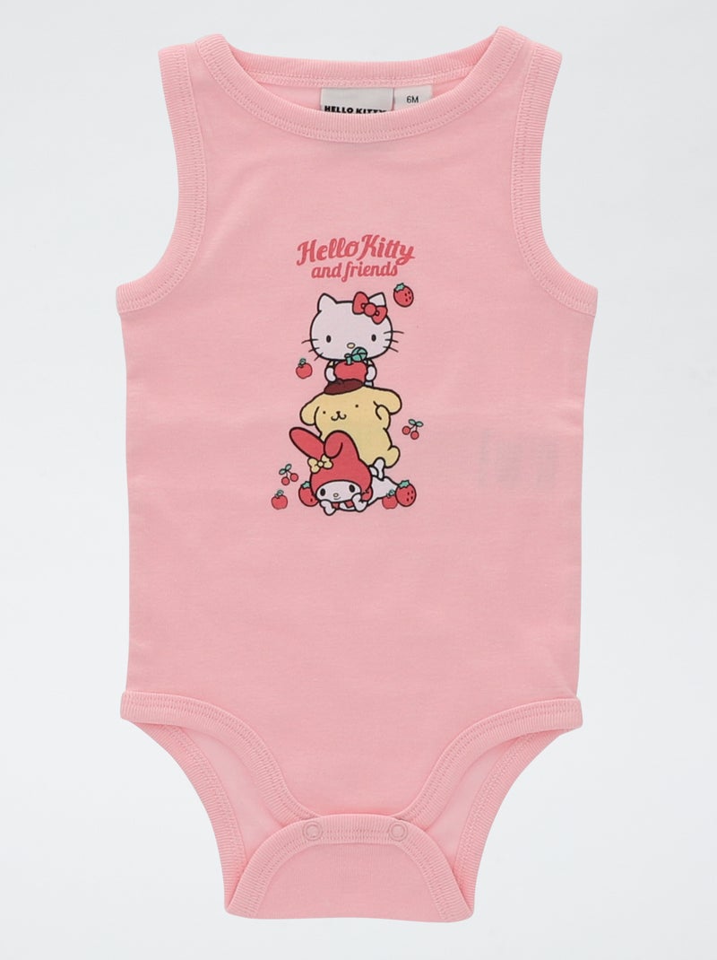 Set di 2 body smanicati 'Hello Kitty' Rosa - Kiabi