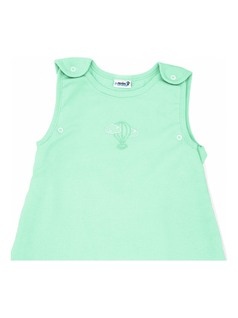 Set di 2 body stampati a maniche lunghe Verde acqua - Kiabi