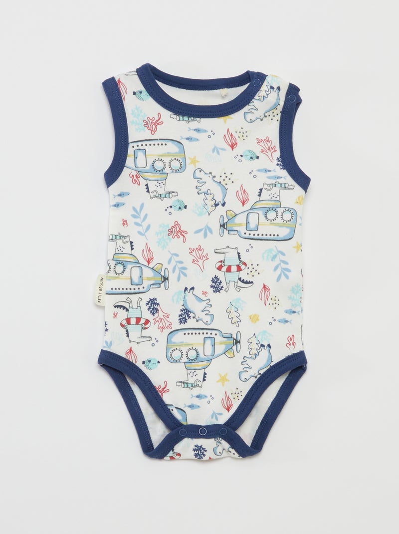 Set di 2 body stampati BLU - Kiabi