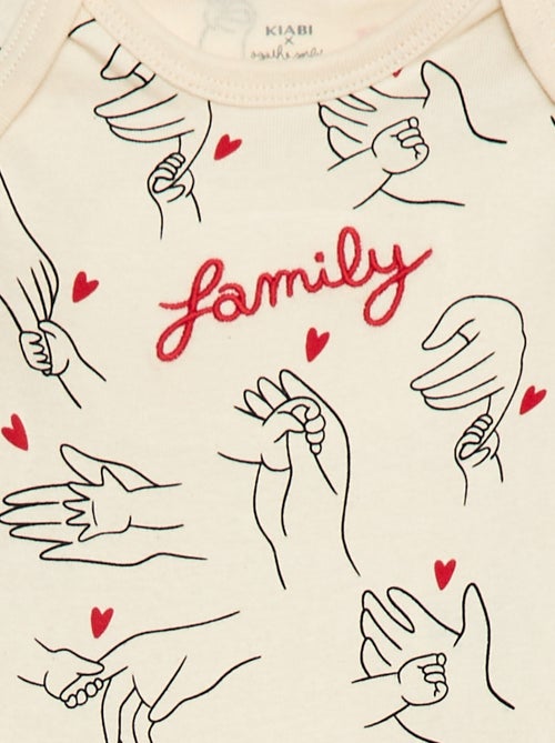 Set di 2 body stampati family 'Agathe Sorlet x Kiabi' - San Valentino - Kiabi