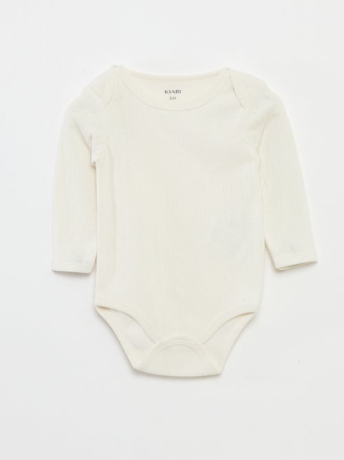 Set di 2 body termoregolanti in maglia a costine - Kiabi