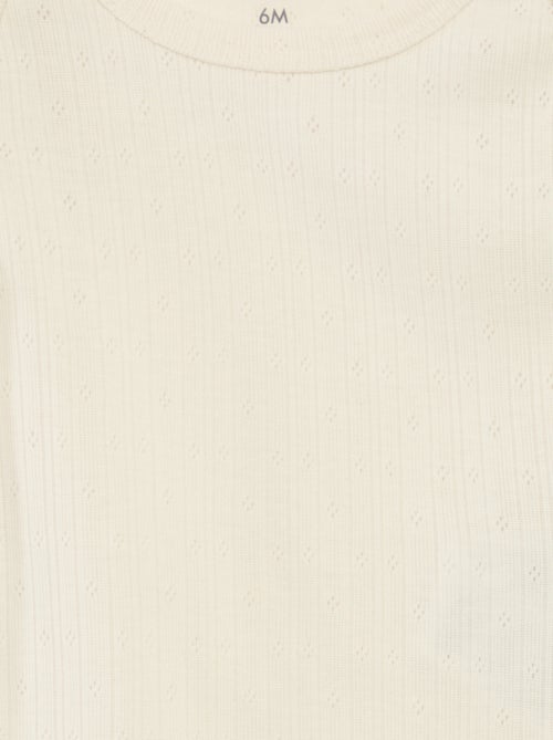 Set di 2 body termoregolanti in maglia a costine - Kiabi