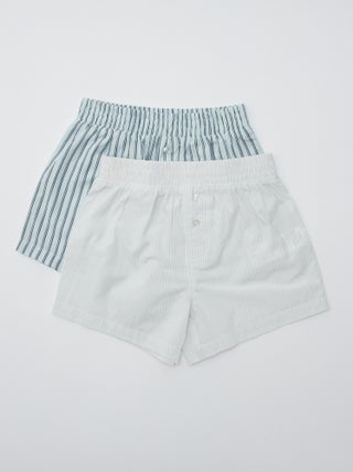 Set di 2 boxer a righe
