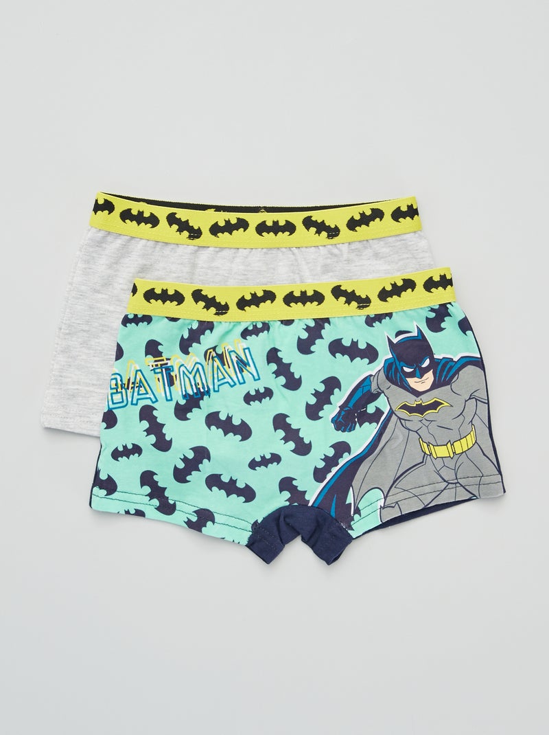 Set di 2 boxer 'Batman' grigio/verde - Kiabi
