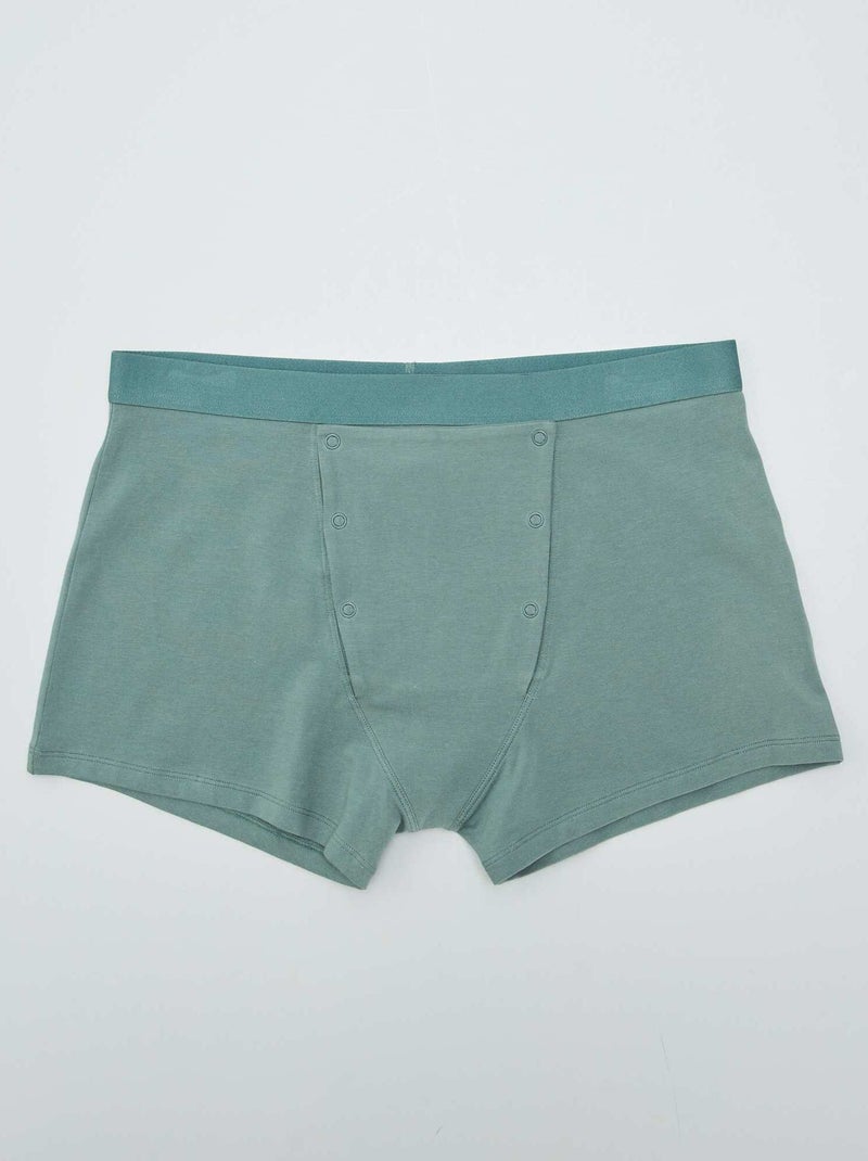 Set di 2 boxer con apertura a bottoni a pressione - collezione facile da indossare BLU - Kiabi