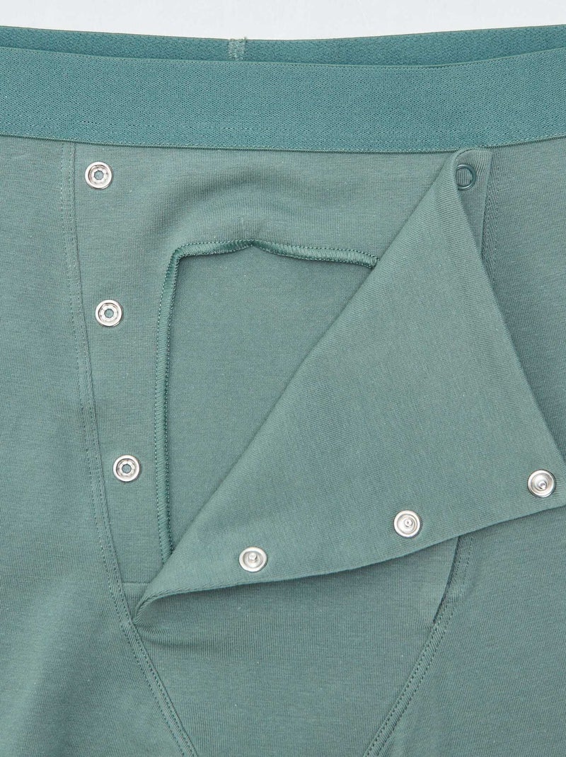Set di 2 boxer con apertura a bottoni a pressione - collezione facile da indossare BLU - Kiabi