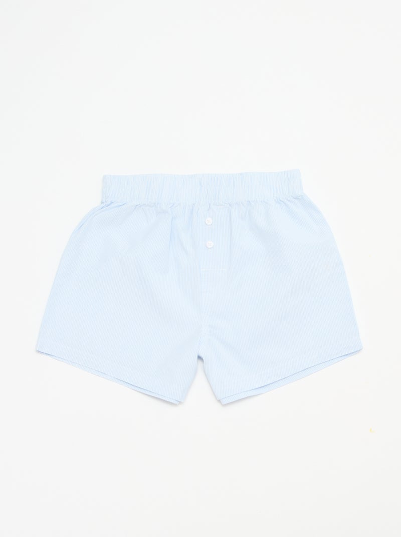 Set di 2 boxer da uomo casual con motivi fantasia Blu - Kiabi