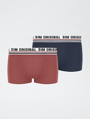 Set di 2 boxer 'Dim' a tinta unita