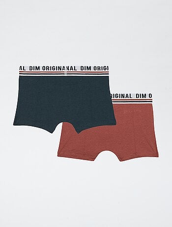 Set di 2 boxer 'Dim' a tinta unita