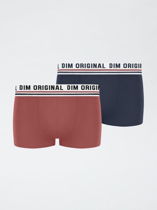 Set di 2 boxer 'Dim' a tinta unita - Kiabi