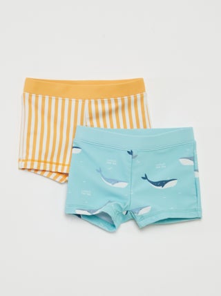 Set di 2 boxer mare con stampe