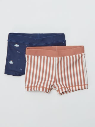Set di 2 boxer mare con stampe