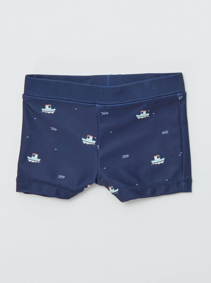 Set di 2 boxer mare con stampe MARRONE - Kiabi