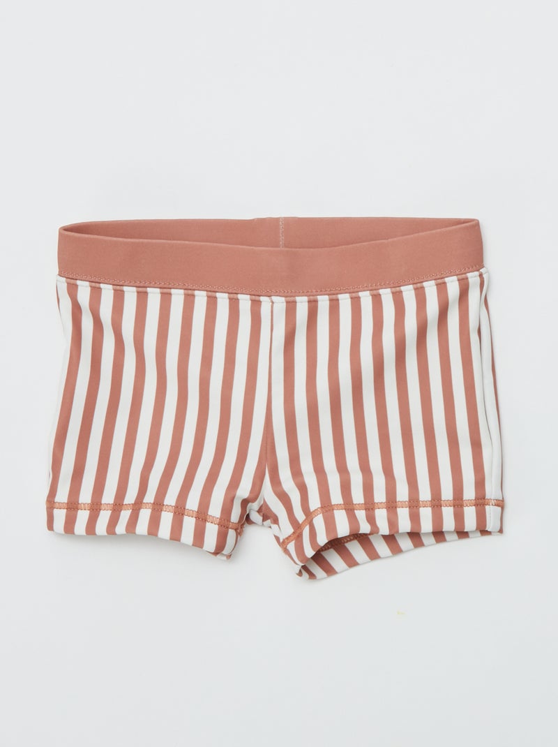 Set di 2 boxer mare con stampe MARRONE - Kiabi