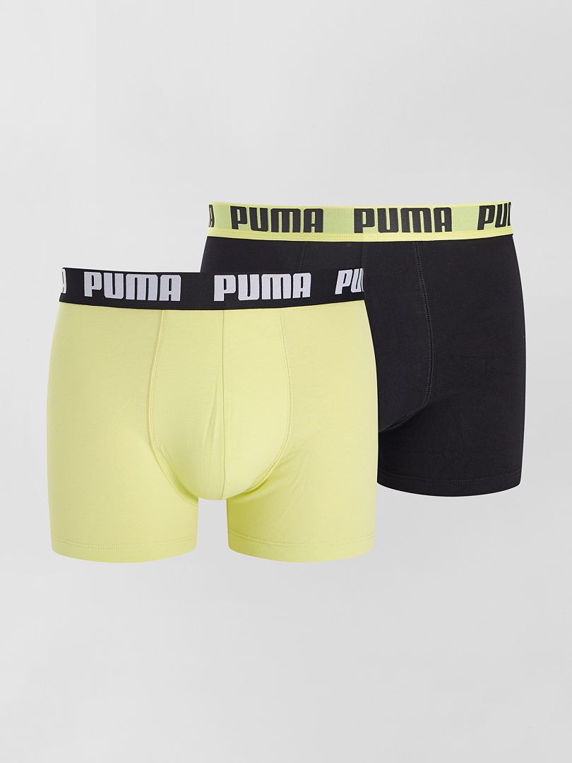 Set di 2 boxer 'Puma' NERO/giallo - Kiabi
