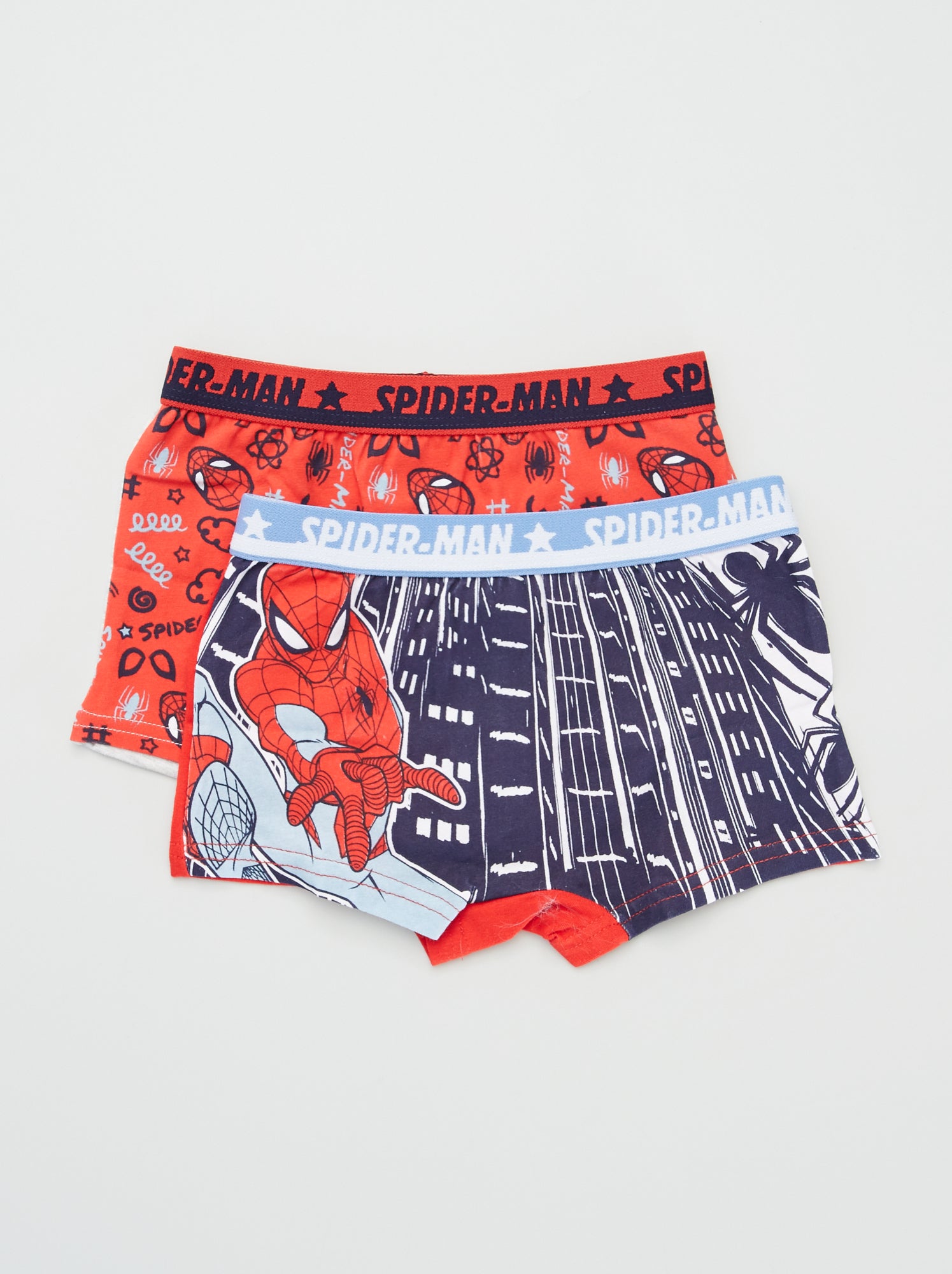 Confezione Da 2 Boxer Bambino Spiderman – Multicolore, Taglia 104/110 Cm – Cotone Ed Elastan