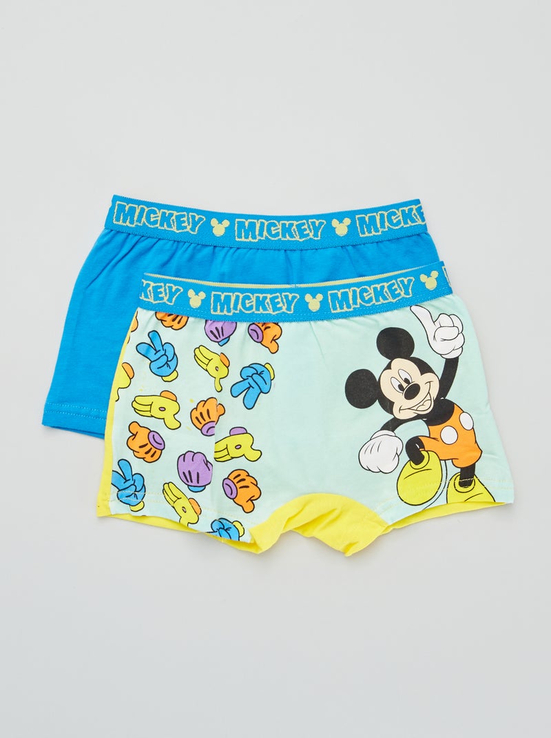 Set di 2 boxer 'Topolino' blu/giallo - Kiabi