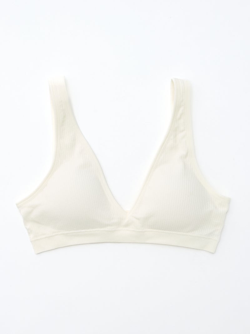 Set di 2 brassière a coste senza cuciture Rosa - Kiabi