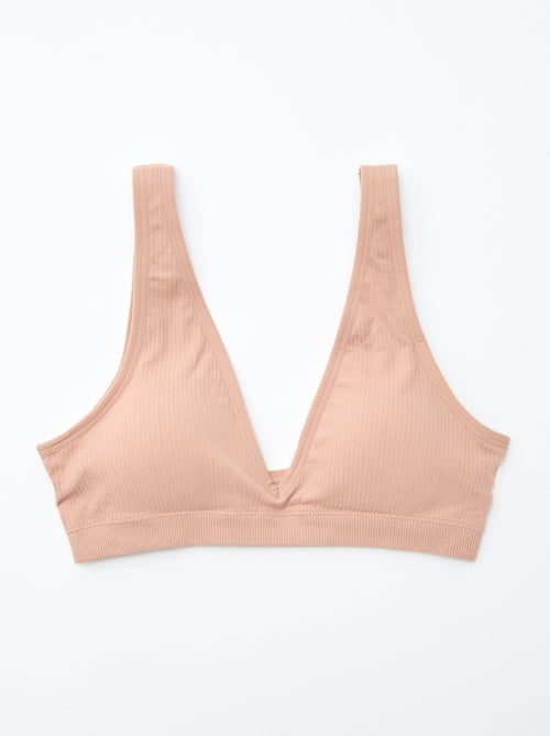 Set di 2 brassière a coste senza cuciture - Kiabi