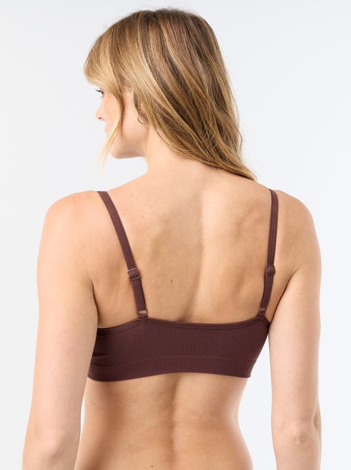 Set di 2 brassière a costine - Kiabi Set di 2 brassière a costine - Kiabi