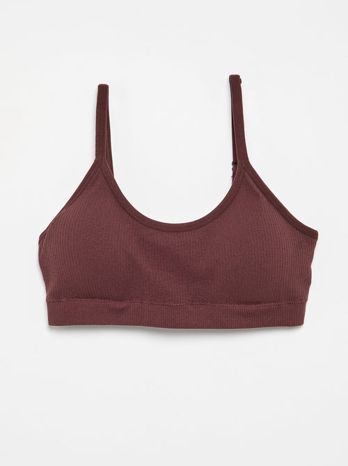 Set di 2 brassière a costine - Kiabi Set di 2 brassière a costine - Kiabi