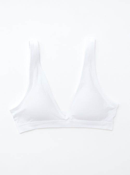 Set di 2 brassière a costine senza cuciture - Kiabi
