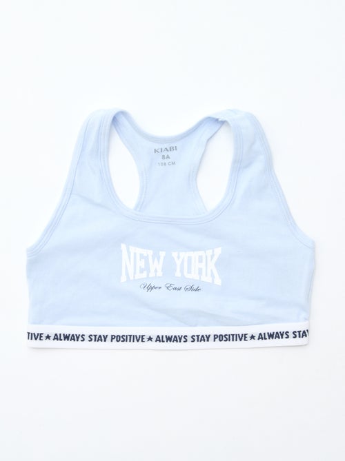 Set di 2 brassière da bambina a tinta unita - Kiabi Set di 2 brassière da bambina a tinta unita - Kiabi
