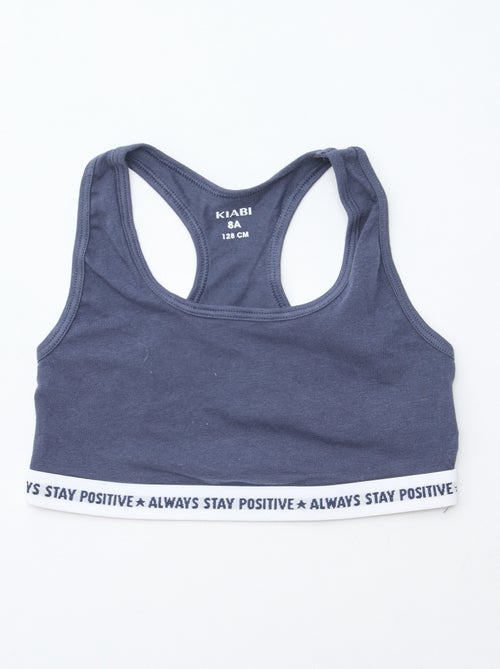 Set di 2 brassière da bambina a tinta unita - Kiabi Set di 2 brassière da bambina a tinta unita - Kiabi