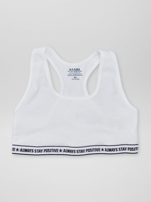 Set di 2 brassière da bambina a tinta unita - Kiabi Set di 2 brassière da bambina a tinta unita - Kiabi