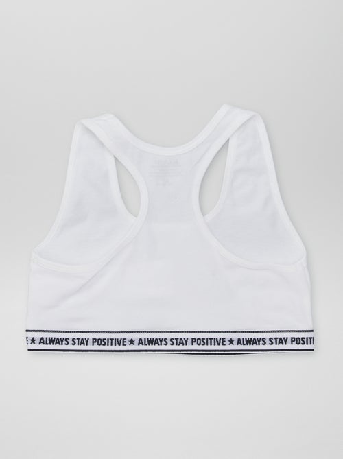 Set di 2 brassière da bambina a tinta unita - Kiabi Set di 2 brassière da bambina a tinta unita - Kiabi