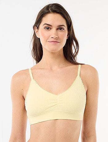 Set di 2 brassière in maglia goffrata