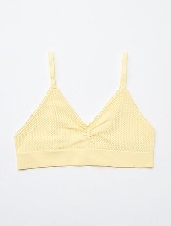 Set di 2 brassière in maglia goffrata