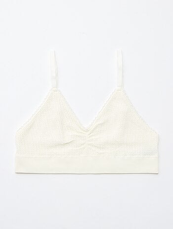 Set di 2 brassière in maglia goffrata