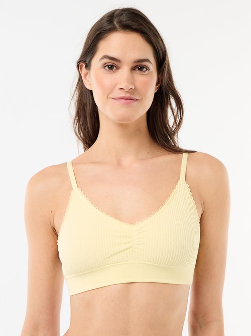 Set di 2 brassière in maglia goffrata - Kiabi
