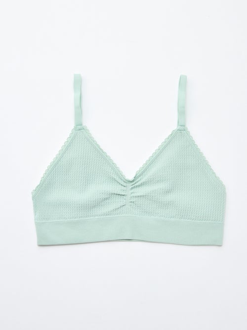 Set di 2 brassière in maglia goffrata - Kiabi