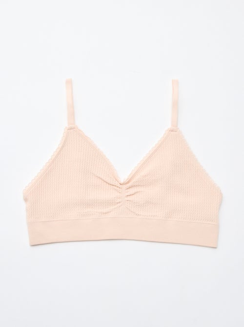 Set di 2 brassière in maglia goffrata - Kiabi