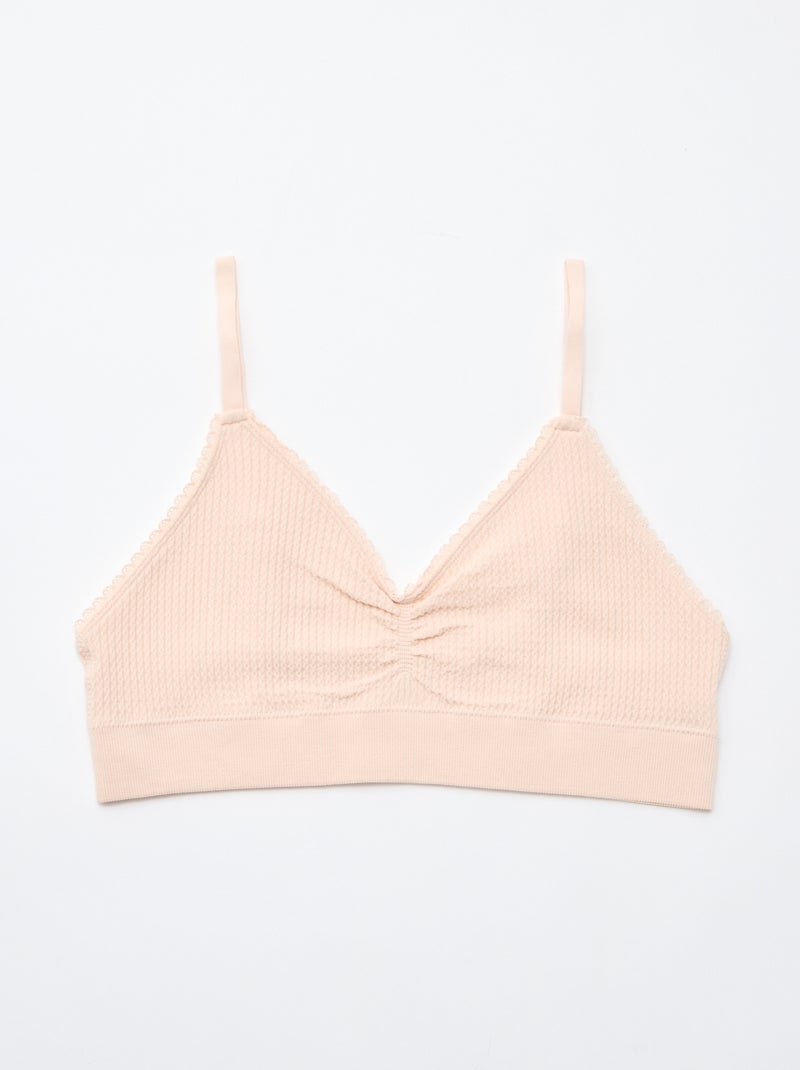 Set di 2 brassière in maglia goffrata Verde - Kiabi