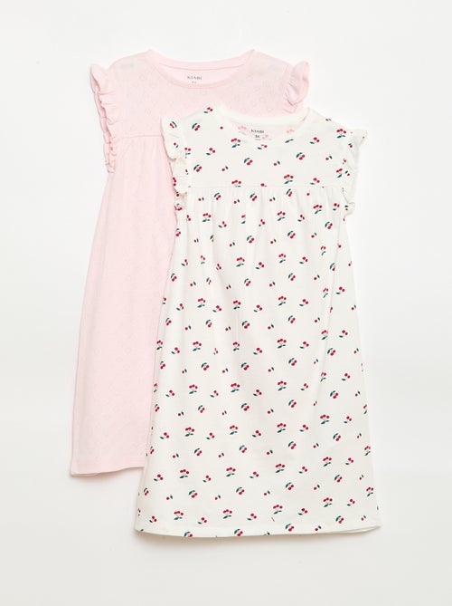 Set di 2 camicie da notte a maniche corte - Kiabi