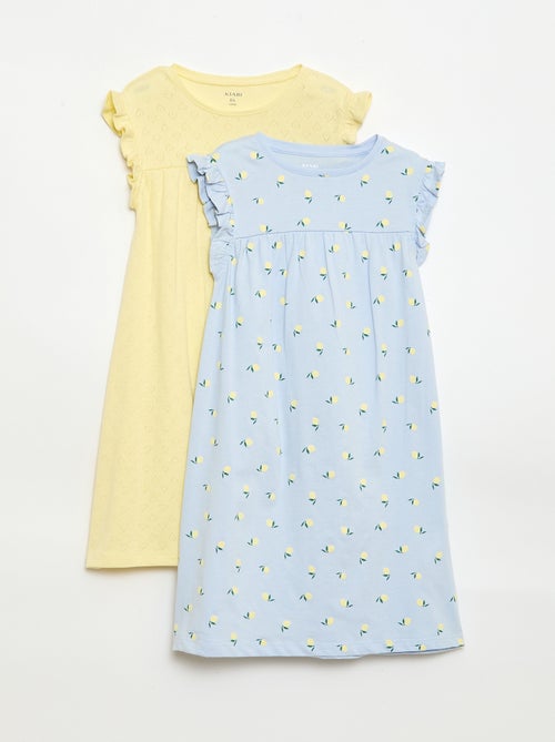 Set di 2 camicie da notte a maniche corte - Kiabi